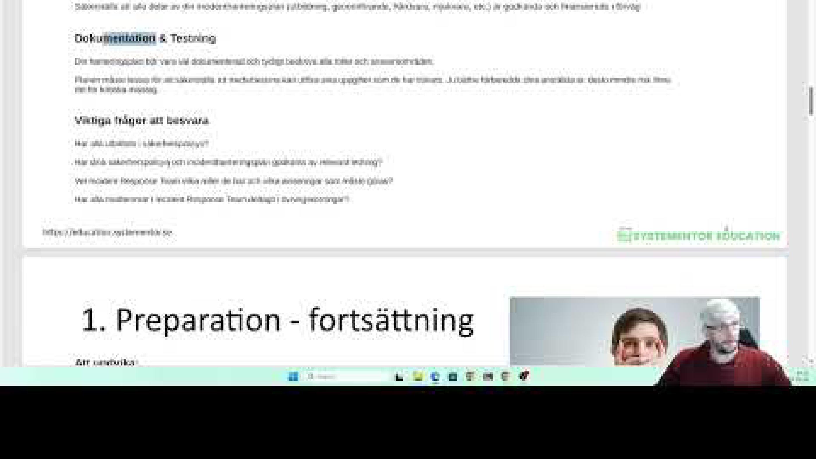 IT Säkerhet - Incidenthanteringplan på Företag