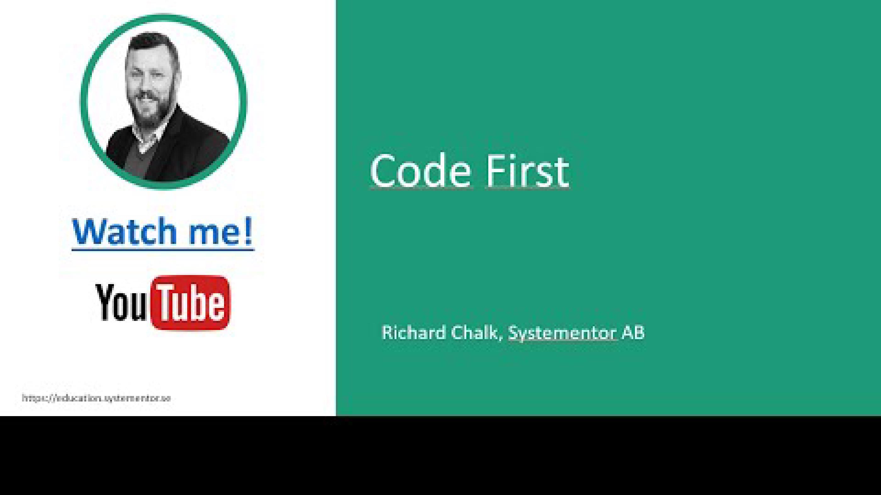 C# - EF Core - Code FIrst Intro