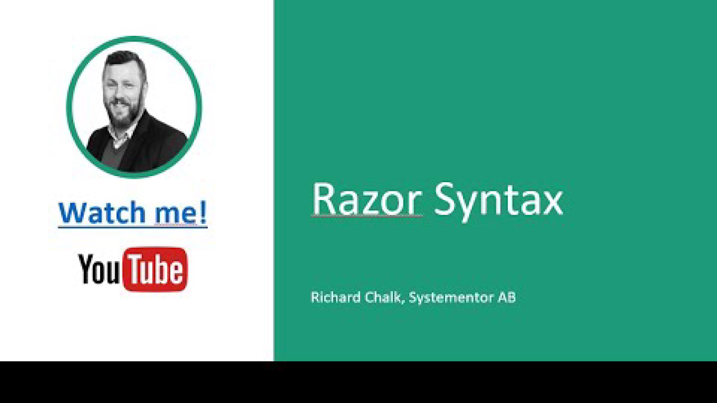 Razor Syntax Intro